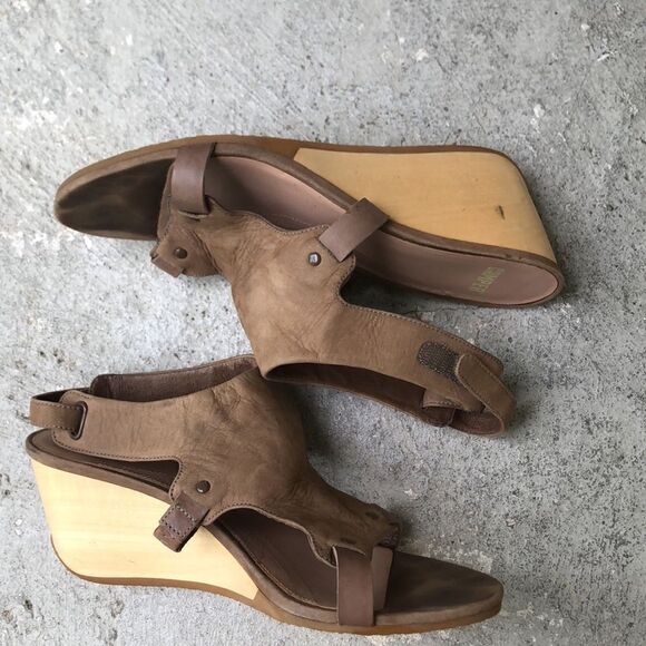 Camper leather heeled sandals - Picture 2 of 8